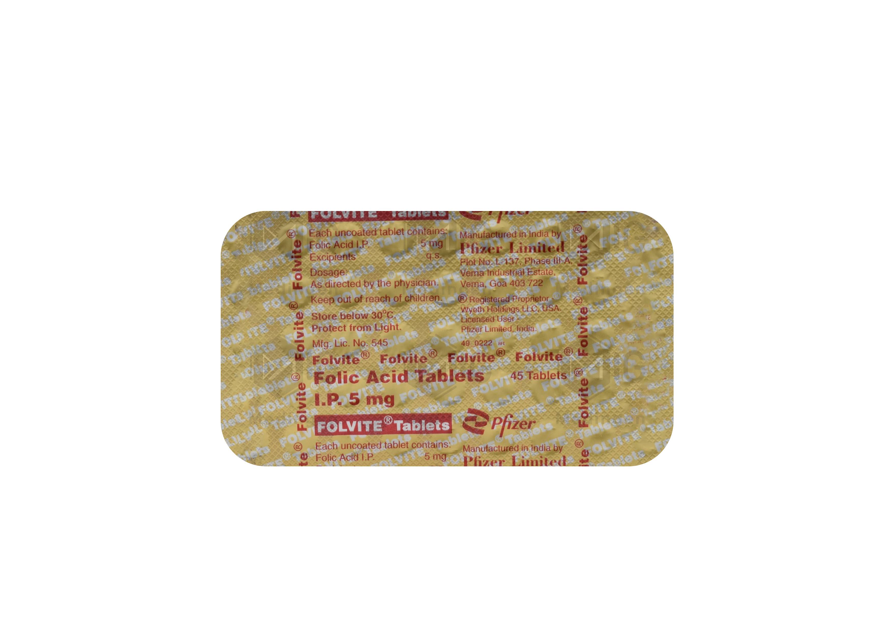 FOLVITE 5MG